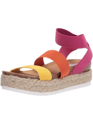 

STEVE MADDEN Женские желтые эспадрильи на платформе 1-1/2 Kimmie на танкетке, Желтый, KIMMIE