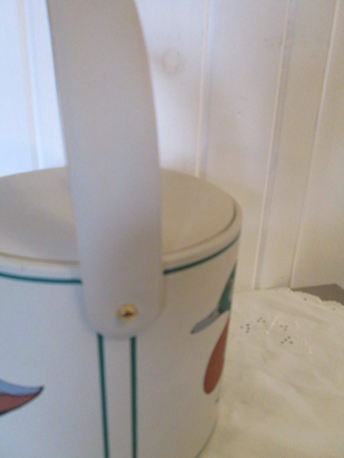 Gorges Briard Ice Bucket Wild Fowl Mallard Green Winged Teal Faux Leather