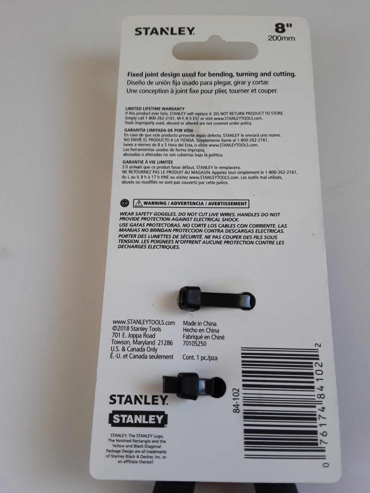 Stanley long needle nose pliers 84-102 8