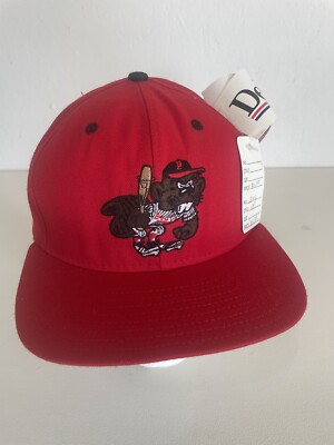 VTG NWT Portland beavers hat MILB 90s snapback red embroidered made in USA