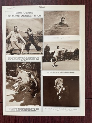 Maurice Chevalier Actor Lucienne Boyer At Play Photos The Sketch 1936