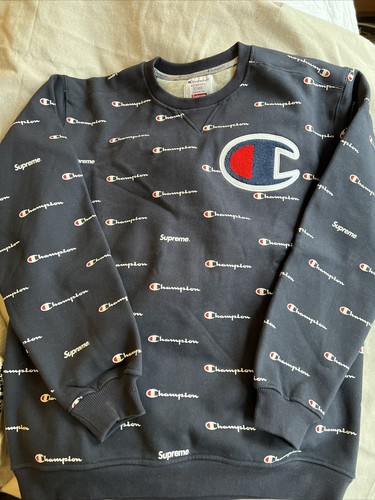 Supreme Champion All Over Print Sweatshirt crewneck Box Supreme Champion All Over Print Sweatshirt crewneck Box