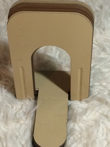 Bookends LOT of 7 LARGE TALL Library brown steel 9 Inches L Shaped Organization