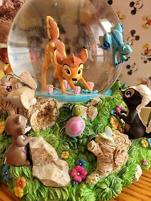 Disney Store Bambi and Friends Snow Globe "Waltz of the Flowers" No Box