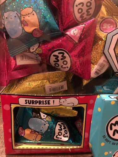 New Moj Moj Sparkle Series Glitter Blind Bag Squishy Toy Full Display Case of 36