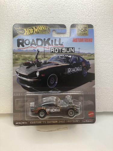 2023 HOT WHEELS POP CULTURE ROADKILL 71 DATSUN 240Z ROTSUN