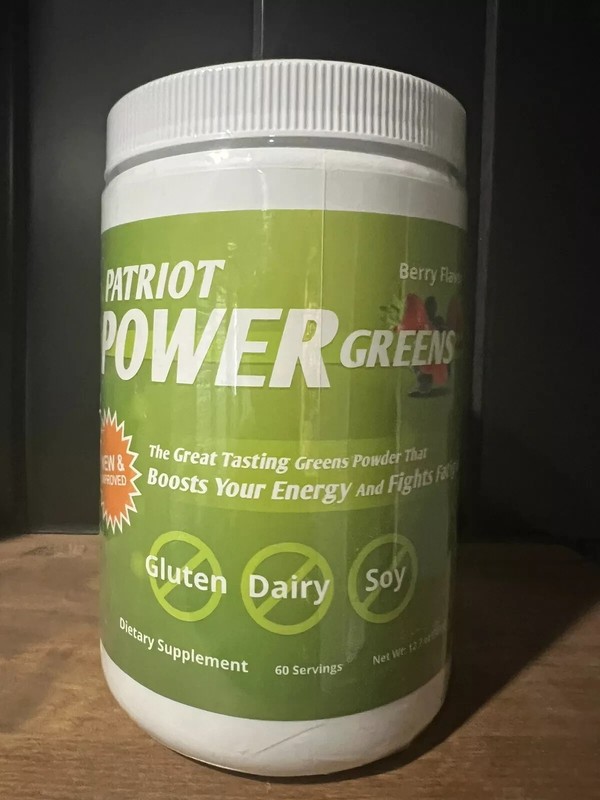 Patriot Power Greens Berry Flavor - 60 Servings - New