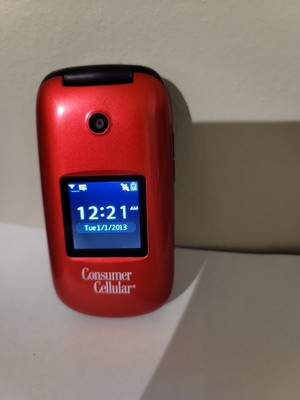 Huawei Envoy U3900 - Red ( Consumer Cellular ) Flip Phone