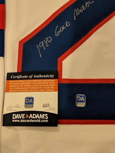 Team USA Miracle On Ice Buzz Schneider Signed Jersey Dave & Adams COA