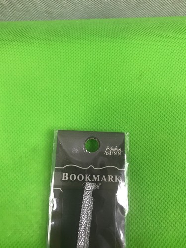 Metal Bookmark P Graham Dunn Black With Silver Ribbon New With Tag