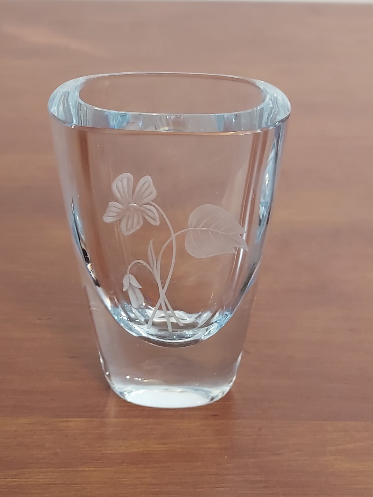 スウェーデン スタジオグラス Strömbergshyttan Swedish STROMBERGSHYTTAN Crystal Art Glass CUT FLORAL Sweden