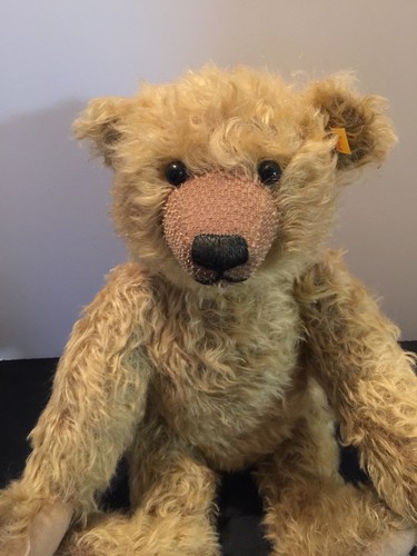 STEIFF CLASSIC TEDDY BEAR #000560-GROWLER-LONG CURLY MOHAIR