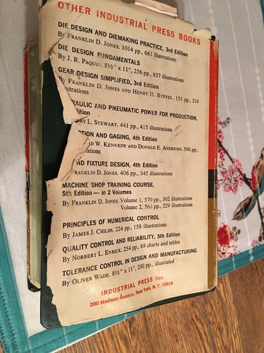 Machinery's Handbook 18th Edition Industrial Press Inc.