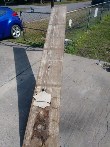 Primitive antique vintage old wood lumber cypress plank south Louisiana material
