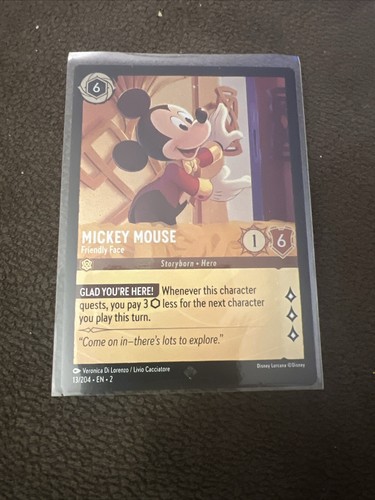ロルカナ Lorcana ミッキー MickeyMouse foil PSA10 Disney Lorcana 115/204 Mickey Mouse Brave Little Tailor Foil