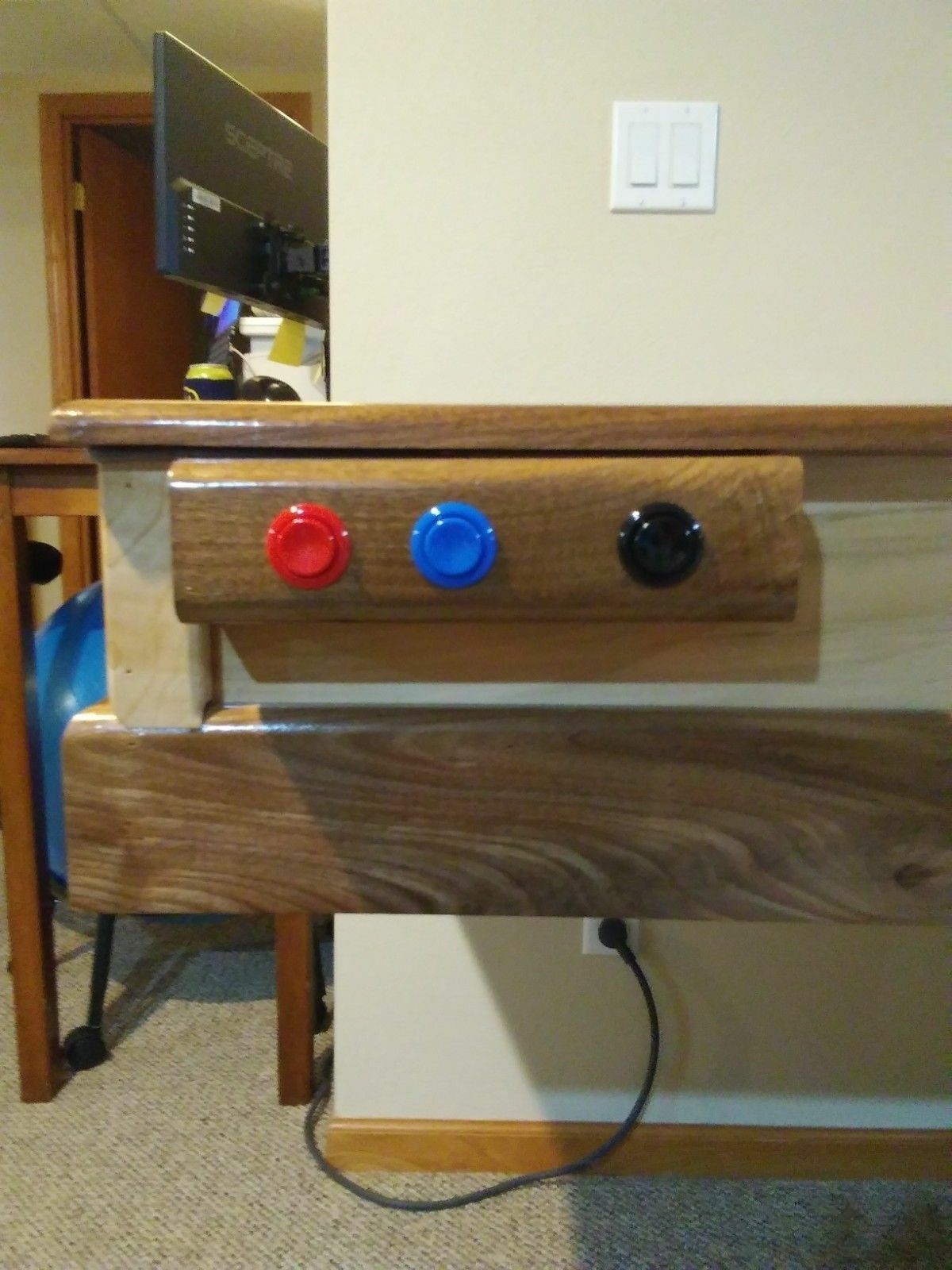 Shuffleboard DIY Shuffleboard Scoreboard Kit Wired Buttons Indoor Games