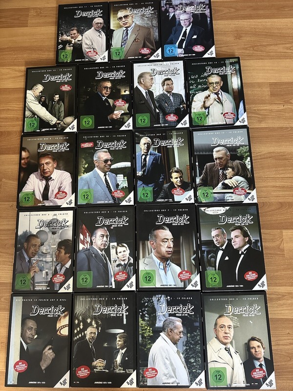 Derrick Zdf Kultserie - 19 Collectors Boxen - Alle 281 Folgen - Tappert & Wepper