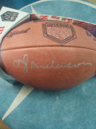 SUPER BOWL XXV - WILSON OFFICIAL GAME BALL AUTOGRAPHED BY