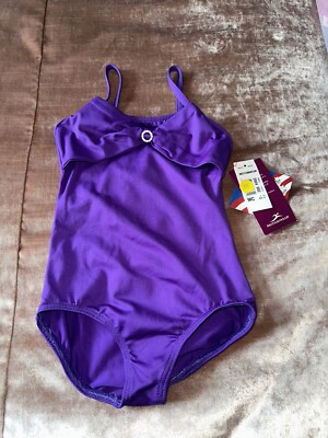 New! Motionwear Purple Dance Leotard Child Medium