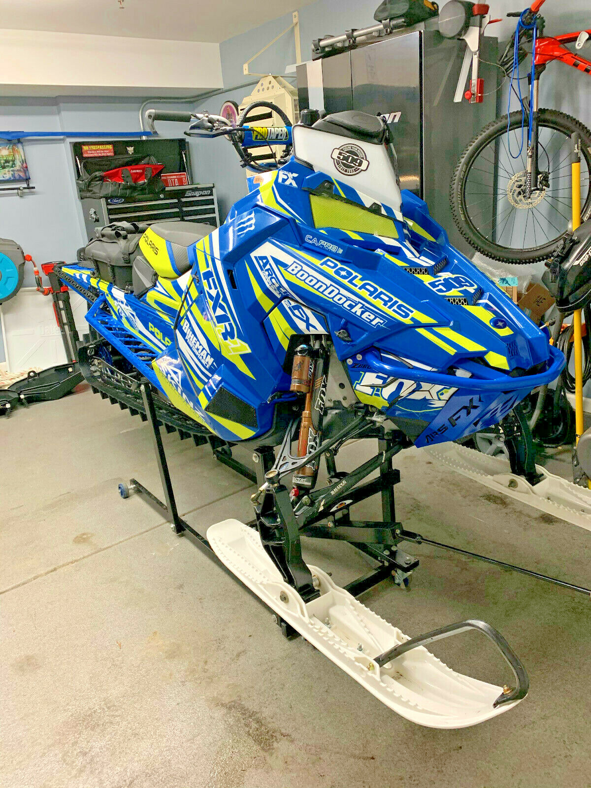 Polaris Pro RMK 2018 163 on a 155 Boondocker Tubro/Bikeman 32k CUSTOM WOW SAVE!!