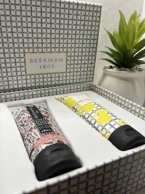 Beekman Set Of 2 HONEYED GRAPEFRUIT & HEIRLOOM PEAR Hand Cream 3.4 Oz.