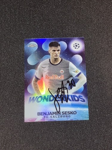 2022-23 ORIGINAL HAND SIGNED TOPPS CHROME UEFA CHL BENJAMIN