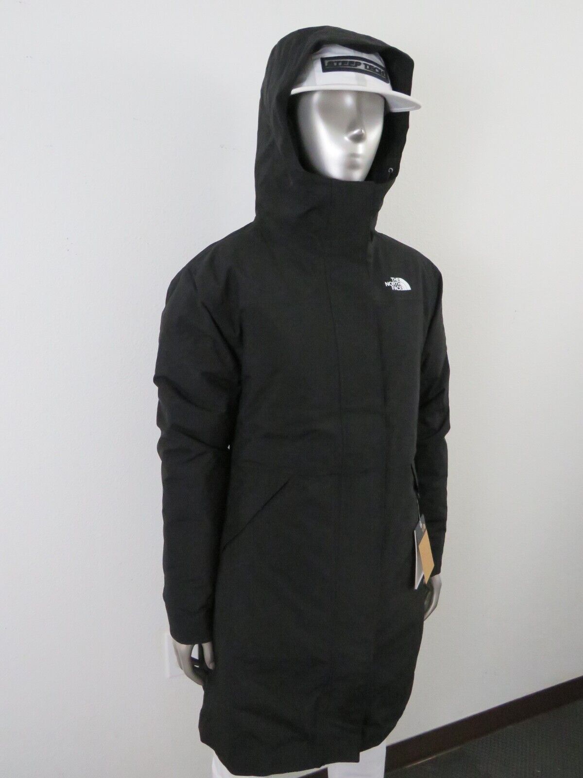 Pre-owned The North Face Womens  Sequoia Triclimate Waterproof Down Insulated Parka Jacket In Tnf Black / Tnf White Logo