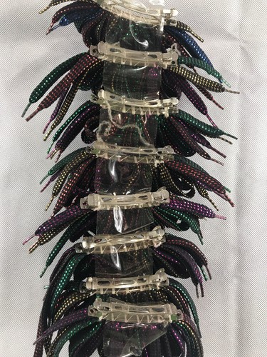 Vintage hair bows lot of 8 clip hair bows New Old Stock Black White Gold