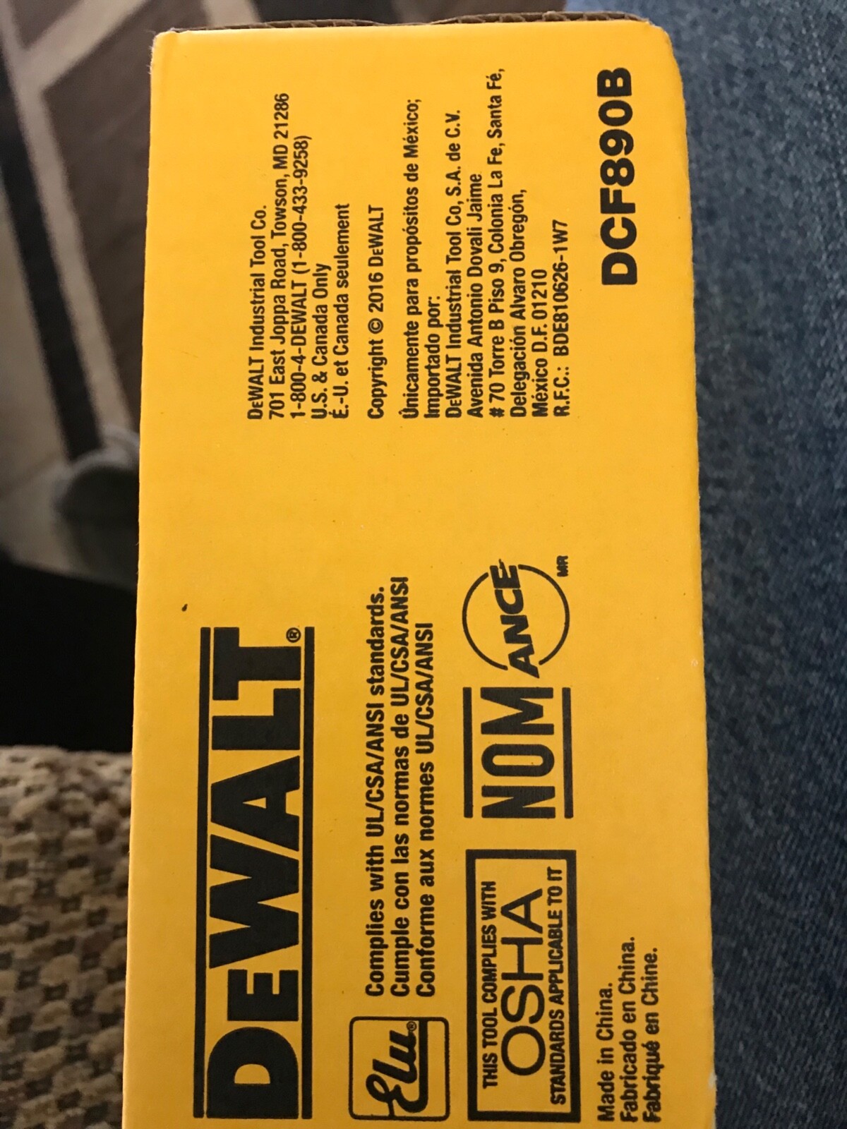 Brand New DEWALT DCF890B 20V Max XR 3/8