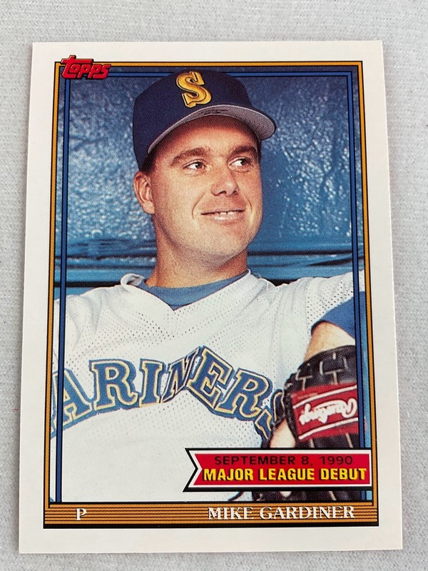 1990 Topps Major League Debut Card #052-Mike Gardiner