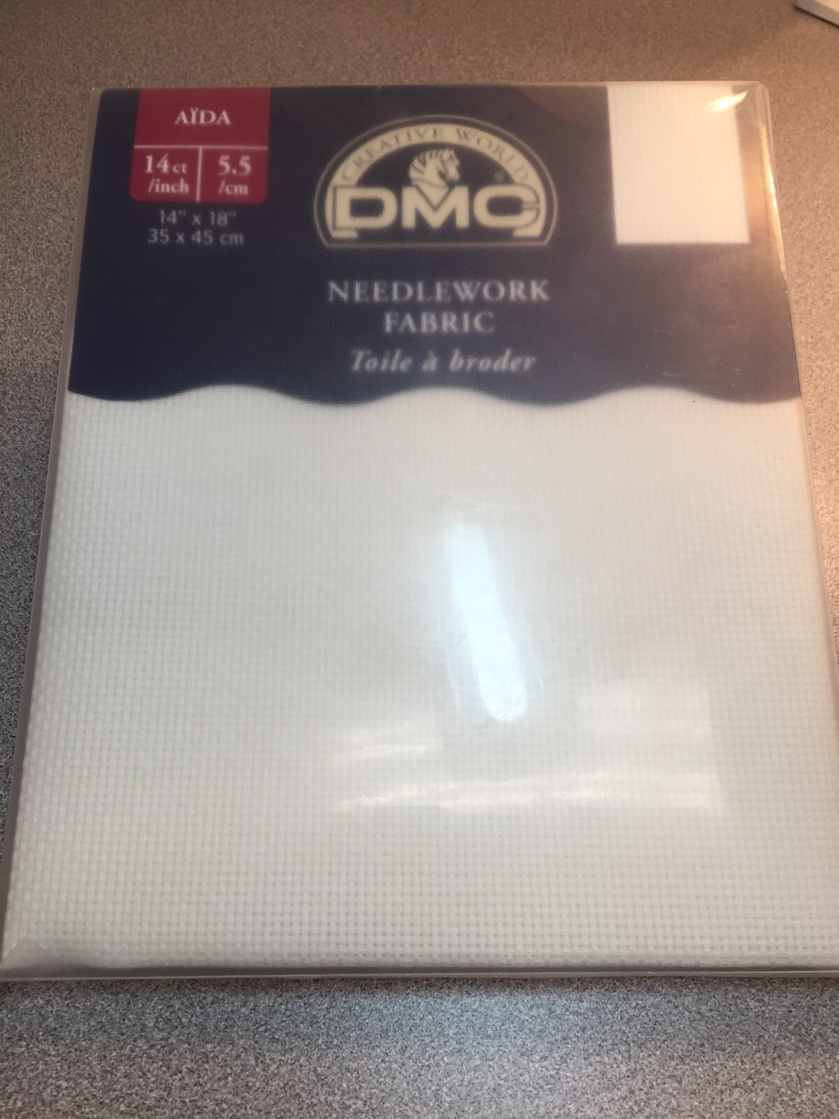 Cross Stitch DMC Cream 14 Ct Aida Cloth Fabric - 14