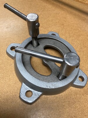 WILTON BULLET VISE SWIVEL BASE-RESTORED-COMPLETE WITH HAND CLAMPS-NO VISE-EXC.--
