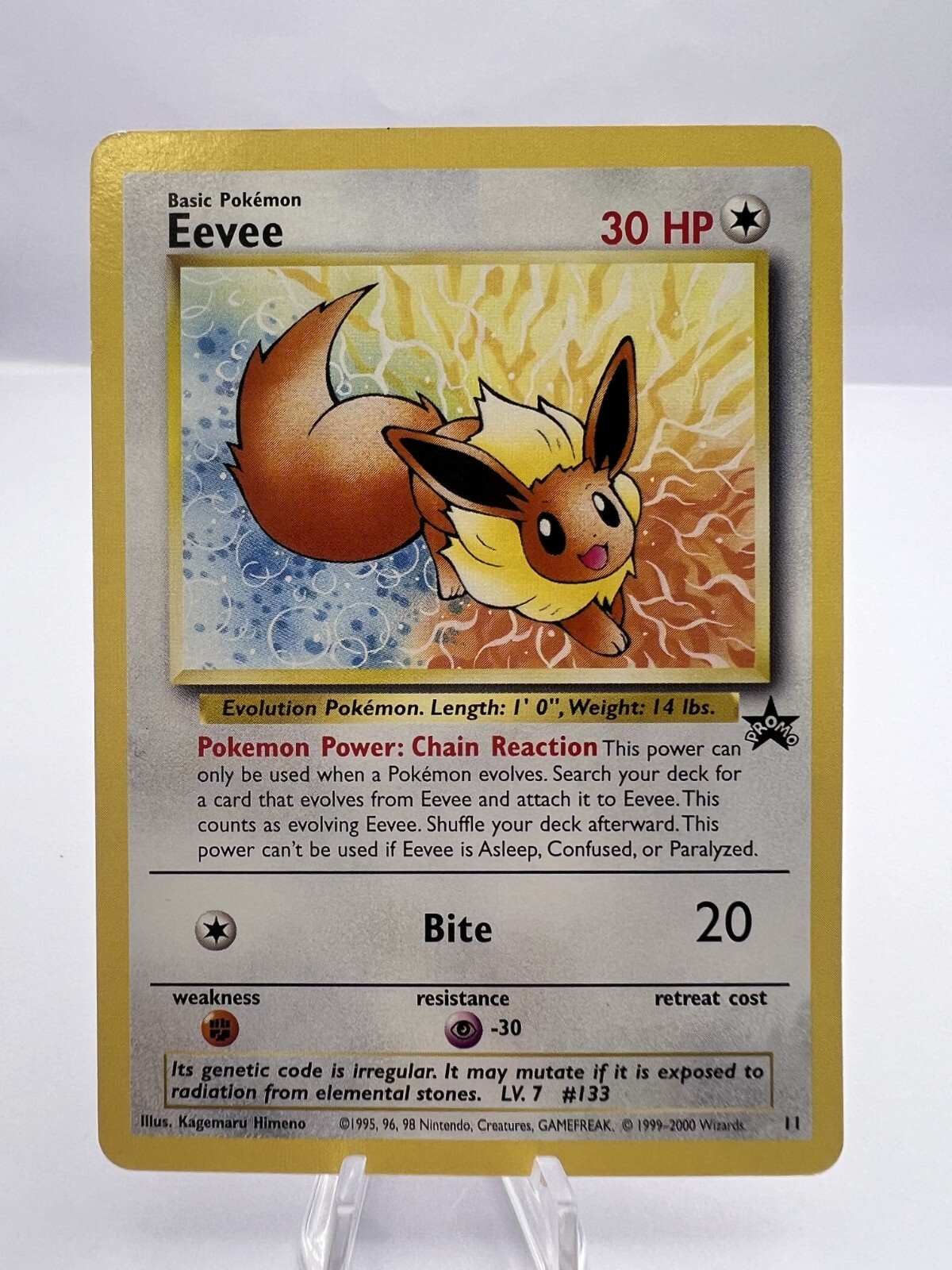 Pokemon Card Eevee JR East Stamp Rally Promo 2000 Japanese