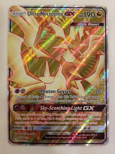 GEM Ultra Necrozma GX 127/131 Forbidden Light FULL ART