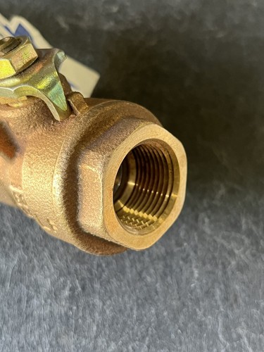 3/4" NPT Lead-Free Bronze Full-Port Ball Valve, 600 WOG, 150 WSP, MADE IN USA