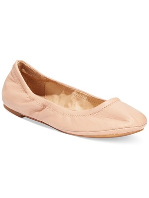 

Женские кожаные балетки без шнуровки с круглым носком LUCKY BRAND, бежевые, размер 5,5 м., Бежевый, LK-EMMIE