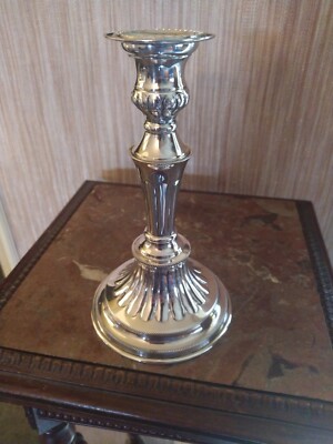 Bougeoir Métal Argenté Orfèvrerie Viners