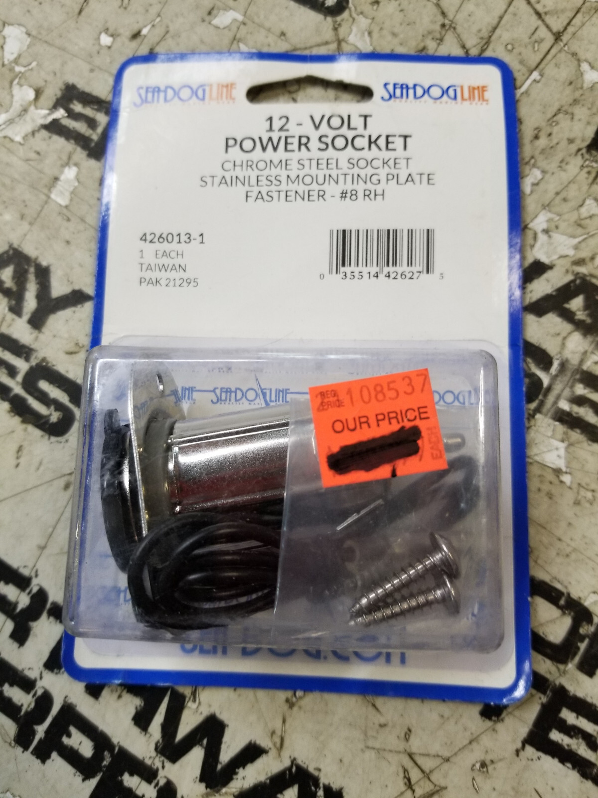 SeaDog Marine Power Socket & Cap 12 Volt Chrome Plated Steel Socket - 426013-1 - Picture 2 of 2