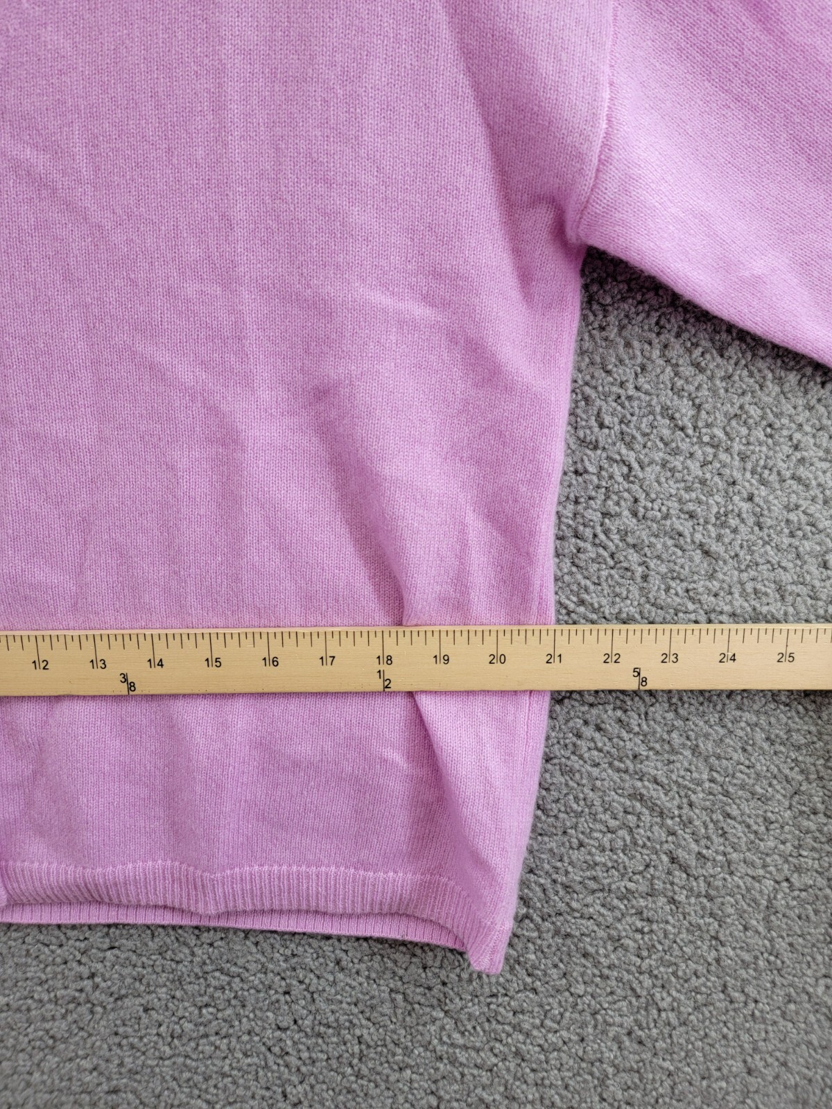 C by Bloomingdale's Cashmere Long Sleeve V-Neck Cardigan Women's S Rose Quartz - Picture 6 of 16