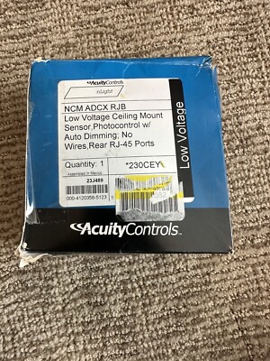 Acuity Controls (NCM 10 ADCX RJB) Photocontrol Ceiling Mount Sensor 230CEY