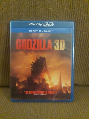 Godzilla 2014 Movie Blu-ray 3D DVD - Brand New Spanish