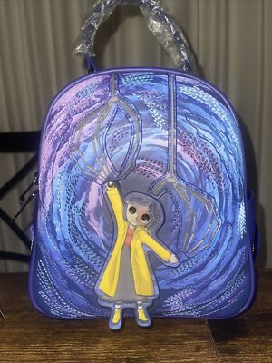 Coraline Doll Puppet Tunnel Mini Backpack Bag Other Mother Button Eyes Moon Keys