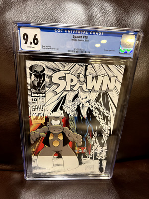SPAWN #10 9.6 CGC NM+ White Pg Image Comics McFarlane 1993 SWEET BOOK/STORE SALE