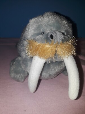Ganz Webkinz Gray Walrus HM332 Stuffed Animal Plush Beanbag No Code