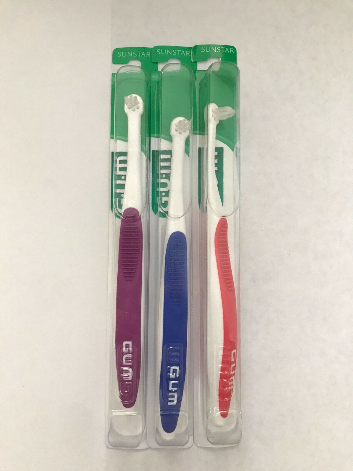 Butler Gum #308 End Tuft Soft Tapered Trim Toothbrush ( Pack of 3 )
