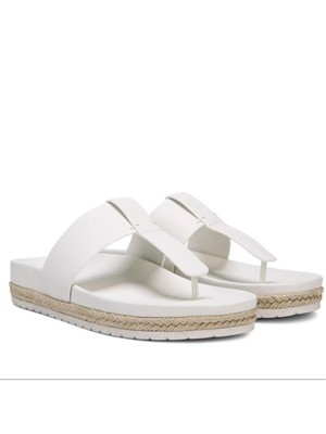 

ВИНС. Женские сандалии Pannacotta White Footbed Avani Platform Slip On Thong Sandals, Белый, F6572L1