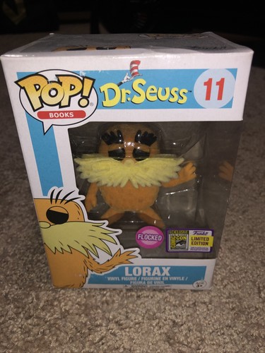 その他 Funko Pop! Dr. Seuss Lorax Flocked FUNKO POP BOOKS DR. SUESS #11 LORAX (FLOCKED SDCC 2017