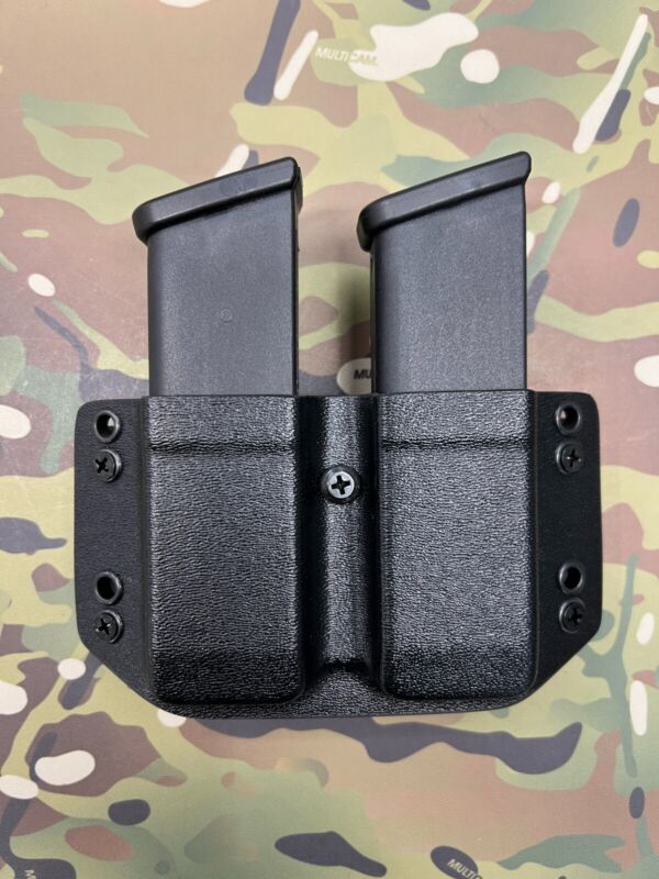 Black Kydex Dual Magazine Carrier For Glock .45 Acp 10mm