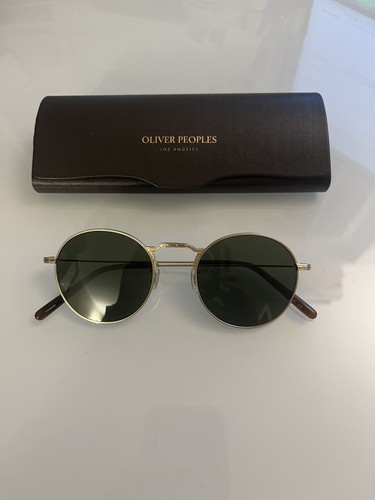 Pre-owned Oliver Peoples Weslie Polarized Sun 49-20-145 Mm In Dk Azure Ov1282st Msrp$691 In G-15