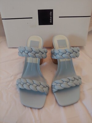 Dolce Vita Sky Blue Natie Woven Sandals Size 6 New With Box